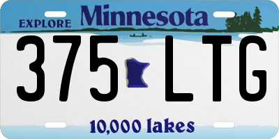 MN license plate 375LTG