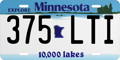 MN license plate 375LTI