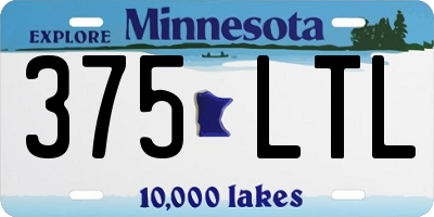 MN license plate 375LTL