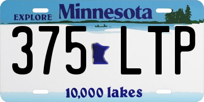 MN license plate 375LTP