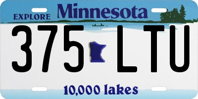 MN license plate 375LTU
