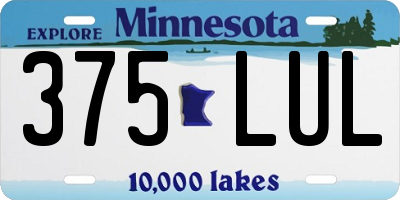 MN license plate 375LUL