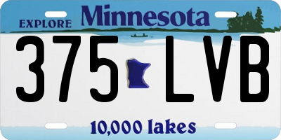 MN license plate 375LVB