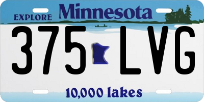MN license plate 375LVG