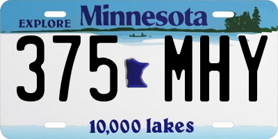 MN license plate 375MHY