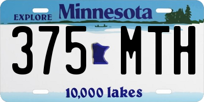 MN license plate 375MTH