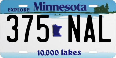 MN license plate 375NAL
