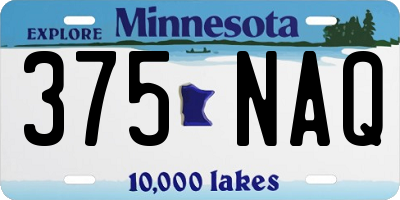 MN license plate 375NAQ