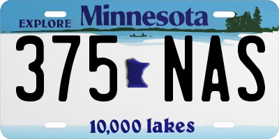 MN license plate 375NAS