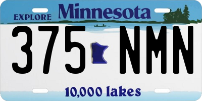 MN license plate 375NMN