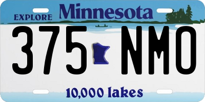 MN license plate 375NMO