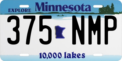 MN license plate 375NMP