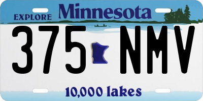 MN license plate 375NMV