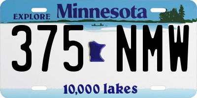 MN license plate 375NMW