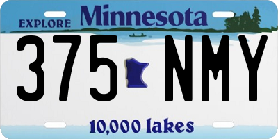 MN license plate 375NMY