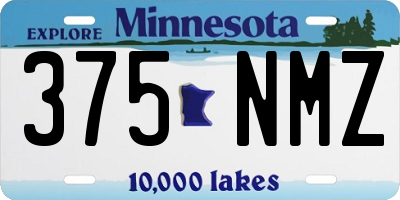 MN license plate 375NMZ