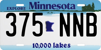 MN license plate 375NNB