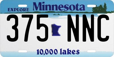 MN license plate 375NNC