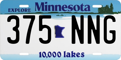MN license plate 375NNG