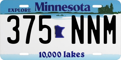 MN license plate 375NNM