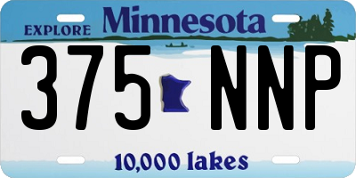 MN license plate 375NNP