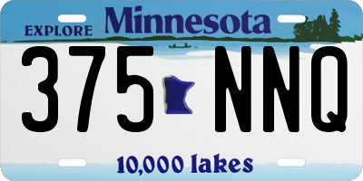MN license plate 375NNQ