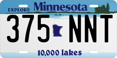 MN license plate 375NNT