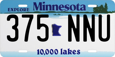 MN license plate 375NNU