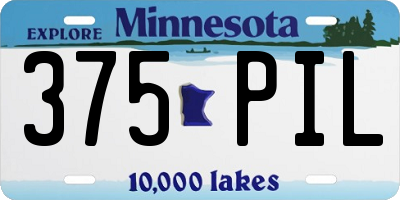 MN license plate 375PIL