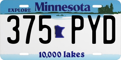 MN license plate 375PYD
