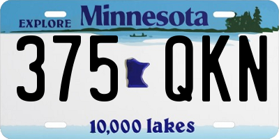 MN license plate 375QKN
