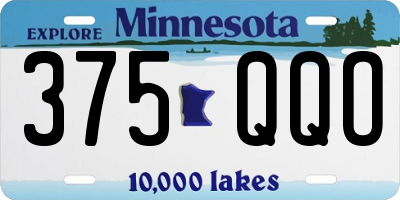 MN license plate 375QQO