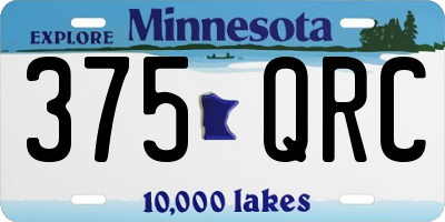 MN license plate 375QRC