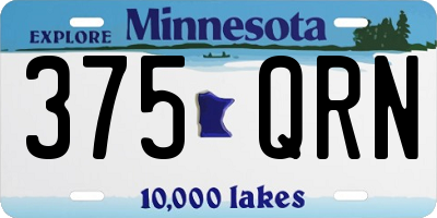 MN license plate 375QRN