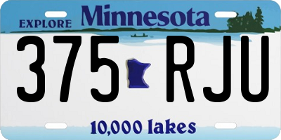 MN license plate 375RJU