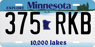 MN license plate 375RKB