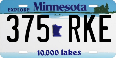 MN license plate 375RKE
