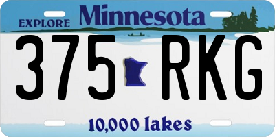 MN license plate 375RKG