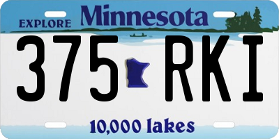 MN license plate 375RKI