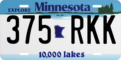 MN license plate 375RKK