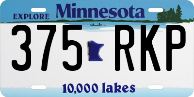 MN license plate 375RKP