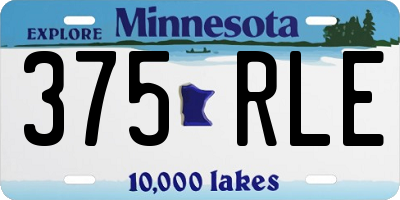 MN license plate 375RLE