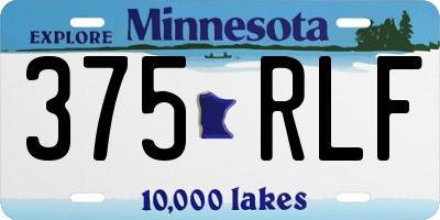 MN license plate 375RLF