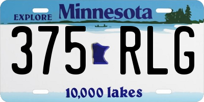 MN license plate 375RLG