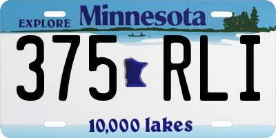 MN license plate 375RLI