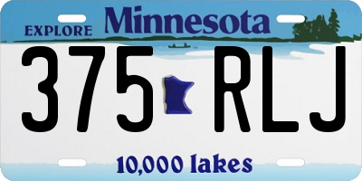 MN license plate 375RLJ