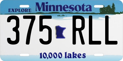 MN license plate 375RLL