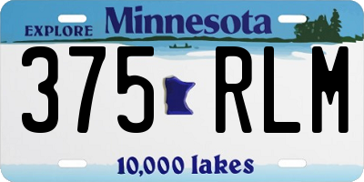 MN license plate 375RLM