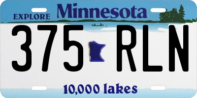 MN license plate 375RLN