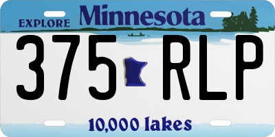 MN license plate 375RLP